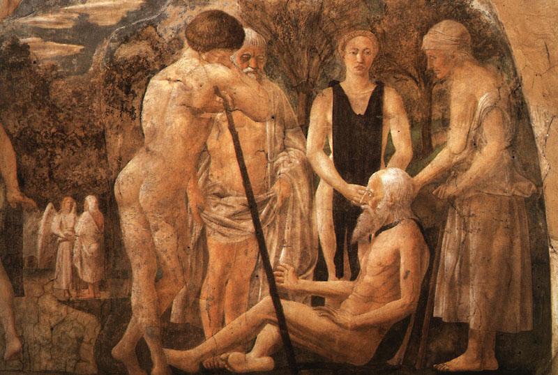 Piero della Francesca The Death of Adam, detail of Adam and his Children France oil painting art